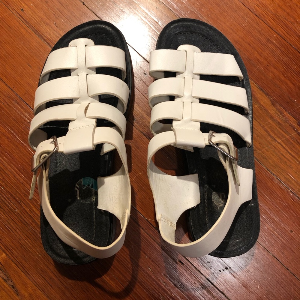 White Fisherman Sandals